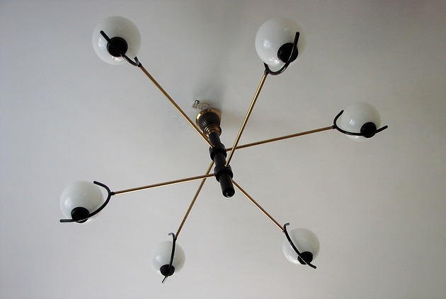 lampy wiszące Żyrandol w stylu Stilnovo, lata 60.
