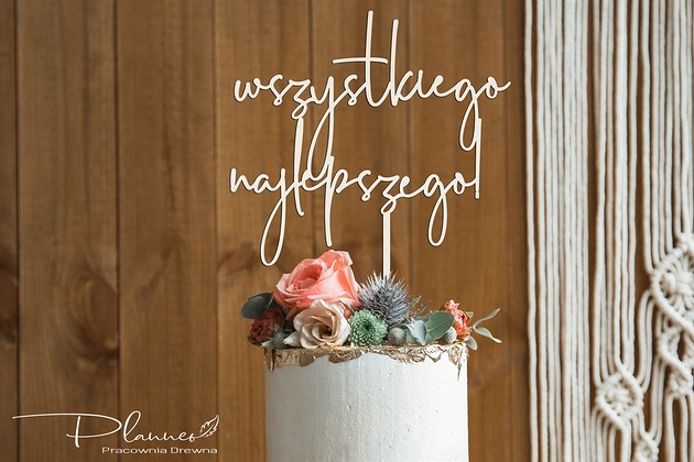 Topper Wszystkiego Najlepszego Planneo