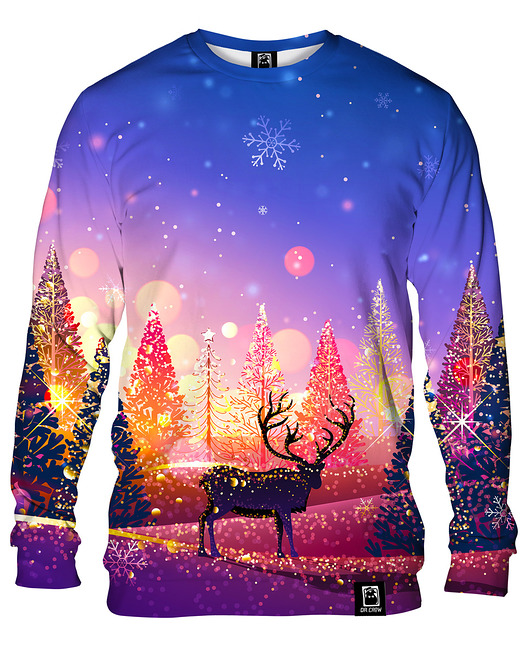 bluzy męskie Bluza Bez Kaptura Męska DR.CROW Sunny Christmas