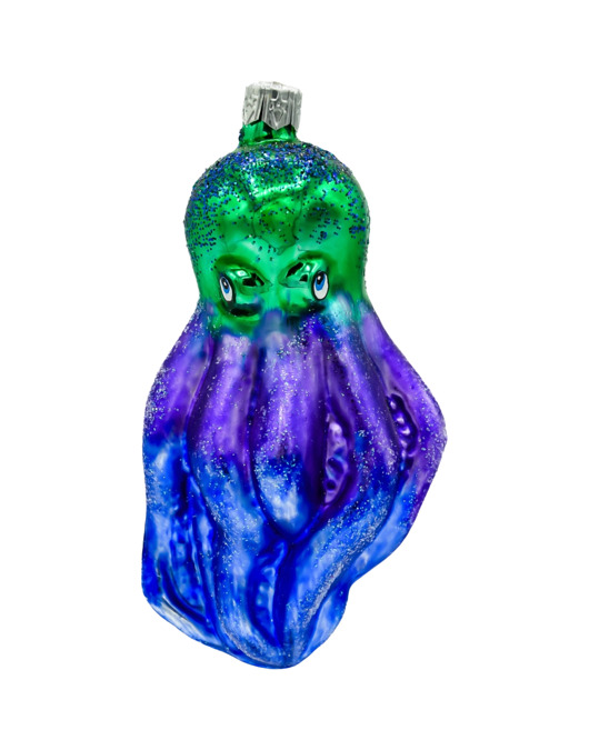 ozdoby choinkowe Bombka choinkowa: Ośmiornica z głębin: niebieska