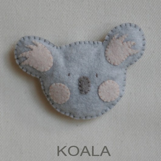 KOALA - broszka z serii HUG ATTACK! OlivonOli