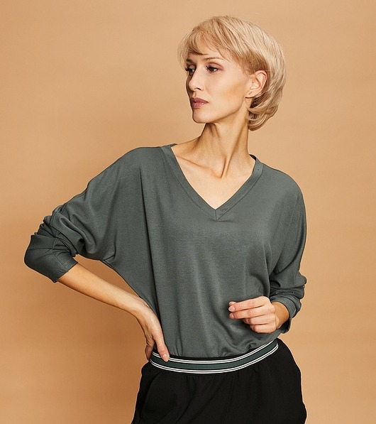 t-shirt damskie Marea Khaki