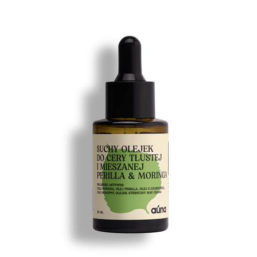 serum do twarzy Suchy olejek do cery tłustej i mieszanej perilla & moringa  serum na niedosko