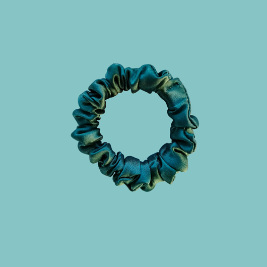 gumki do włosów Gumka jedwabna, scrunchie, gumka do włosów, gumka satynowa morska bryza MINI