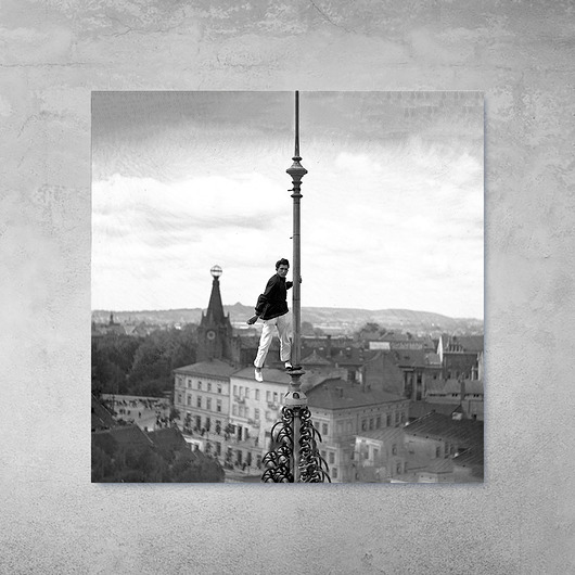 fotografia Plakat Vintage - Człowiek Mucha Feliks Nazarewicz