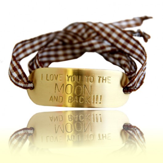 Ribbon x 3 - brass - big el plate SHEandHE