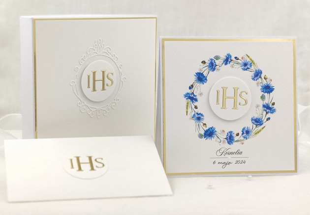 kartki na komunię Kartka na komunię z pudełkiem i kopertą, 38A