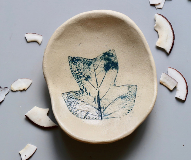 miski i misy Liść tulipanowca - magiczny półmisek w stylu boho handmade