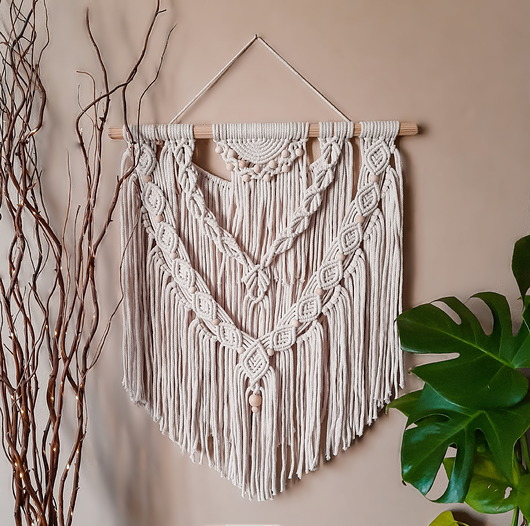 makramy Boho makrama Sofia - naturalna