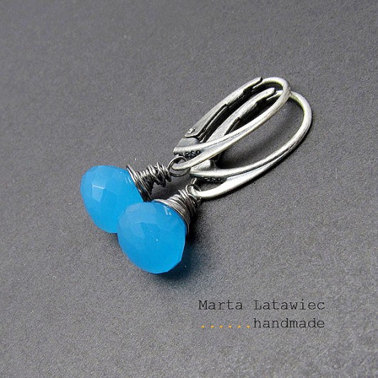 Kolczyki >Blue sky< Marta Latawiec