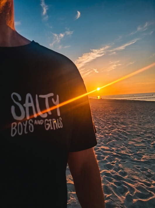 t-shirty męskie Czarny T-shirt Gotta Lotta Waves Regular