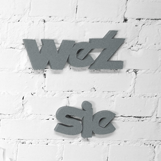 WYPRZEDAŻ Weź się - szare, napis 3D, 80x20cm Ledon