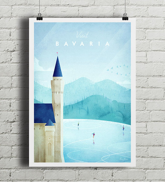 plakaty Bawaria - vintage plakat