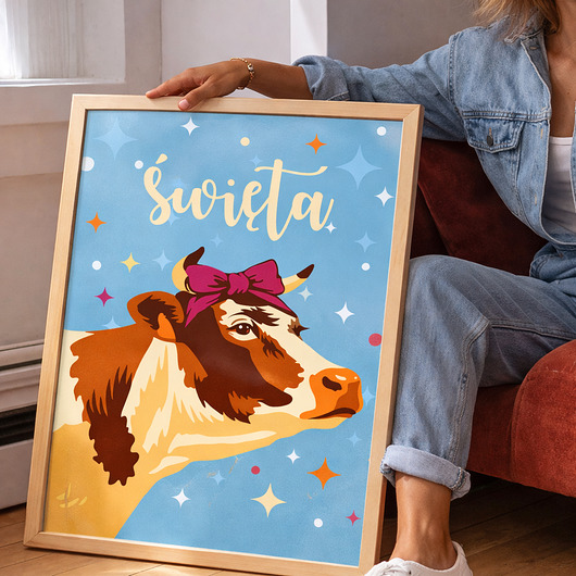 plakaty Plakat  Krowa