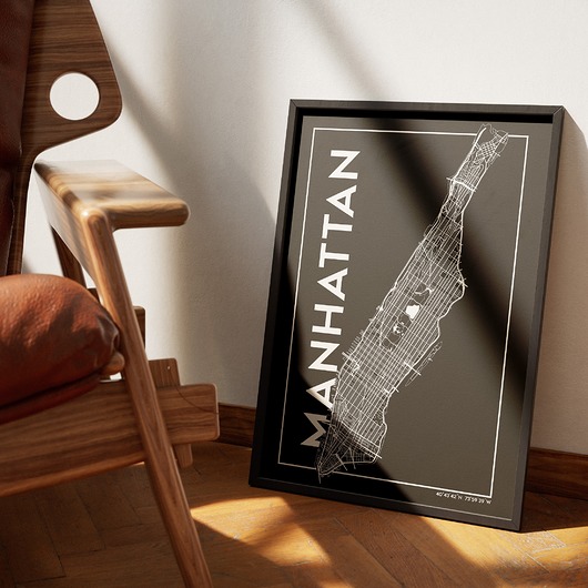 plakaty Plakat NYC - Manhattan