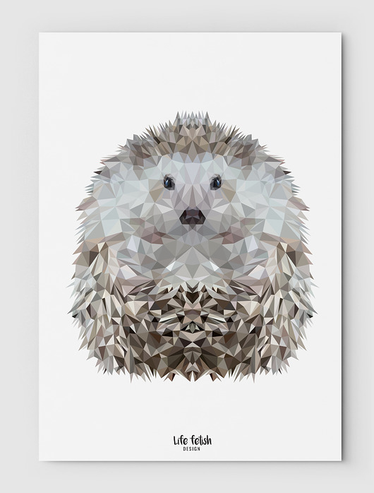 plakaty Plakat z jeżem B2