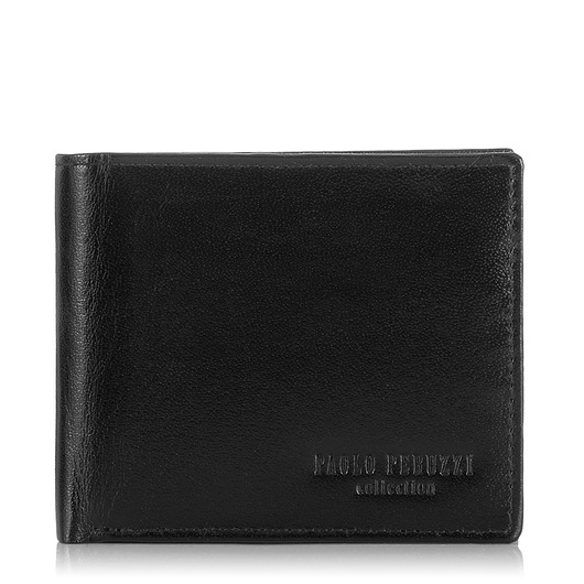SKÓRZANY PORTFEL MĘSKI PAOLO PERUZZI S-15-BL Paolo Peruzzi