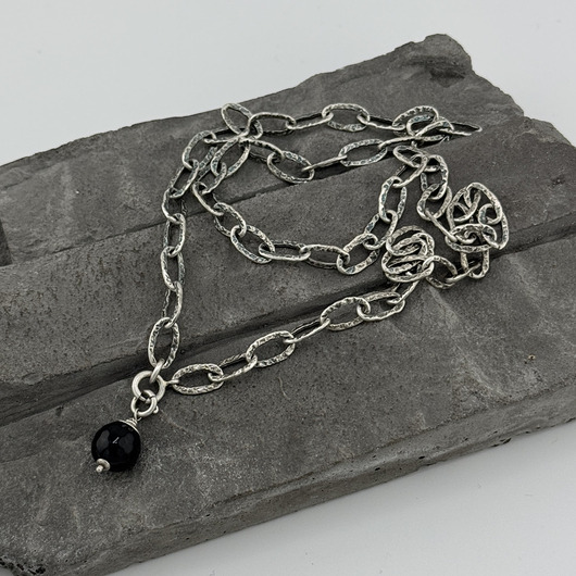 srebrne naszyjniki Srebrny łańcuch 2w1