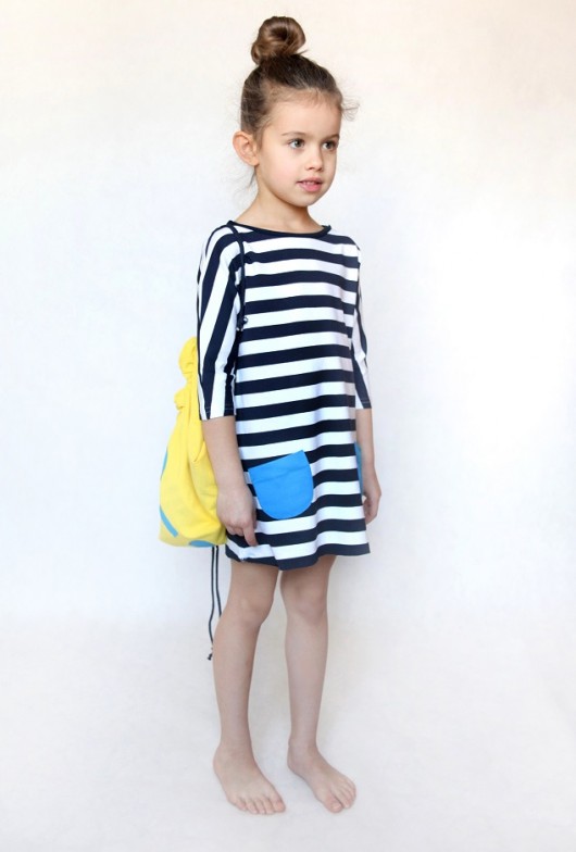 Sukienka Lola Navy Blue Stripes  martababy