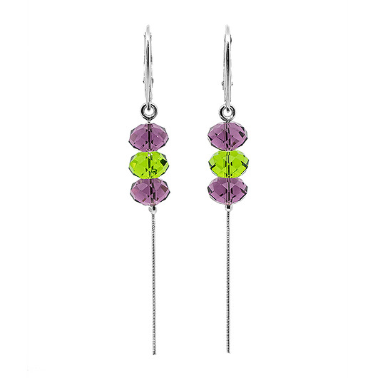 kolczyki swarovski Kolczyki srebro + kryształy Swarovski