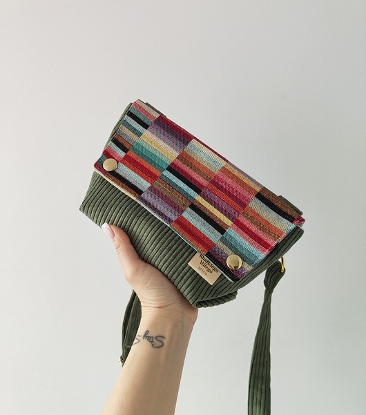 torebki mini Torebka L E A Forest Tokyo-mini torebka sztruks/żakard