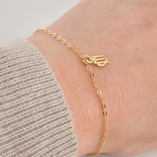 bransoletki złote PANNA - Bransoletka znak zodiaku