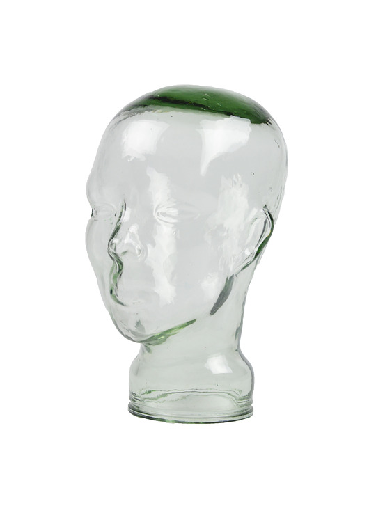 figurki i rzeźby Szklana głowa, lata 70