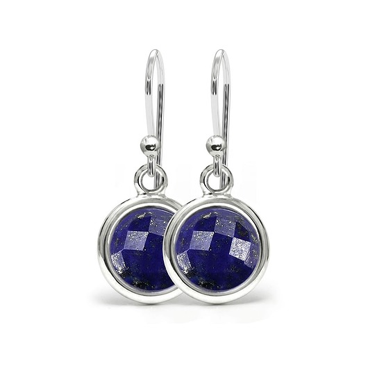 kolczyki srebrne Aura - Srebrne kolczyki z lapisem lazuli