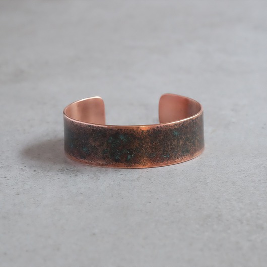 bransoletki - inne Bransoletka miedziana z ciemną patyną