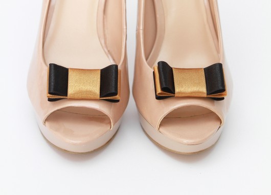 Cote d'Azur - Gold/Black - klipsy do butów HowDoILook