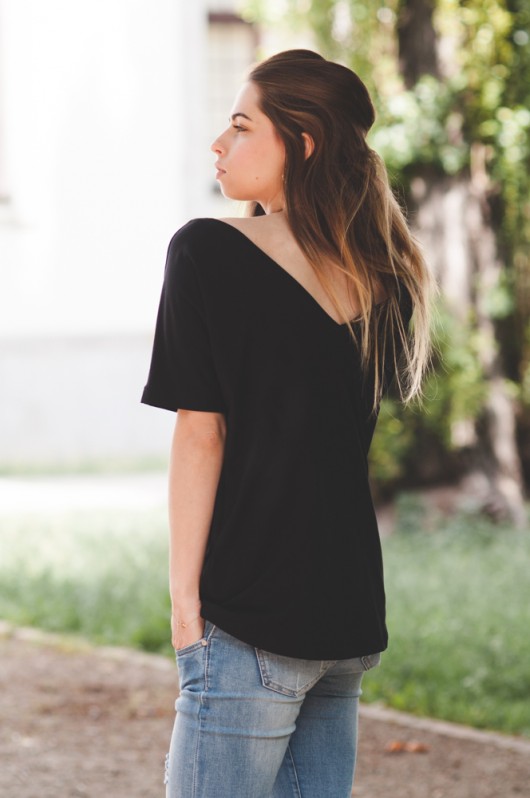 t-shirt damskie Bałamutka black 