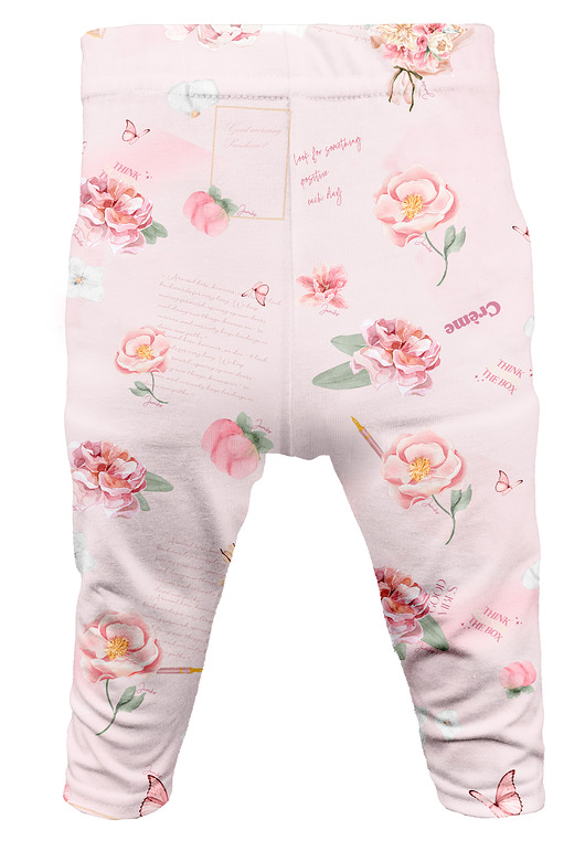 legginsy i getry dla dziewczynki Legginsy niemowlęce bambusowe HEGE glamour