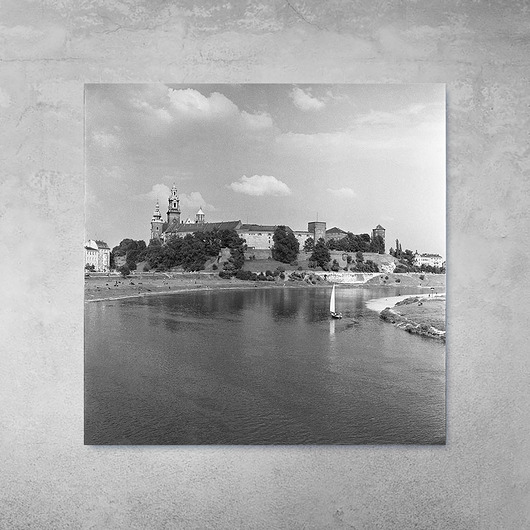fotografia Plakat Vintage - Widok na Wawel z Wisły