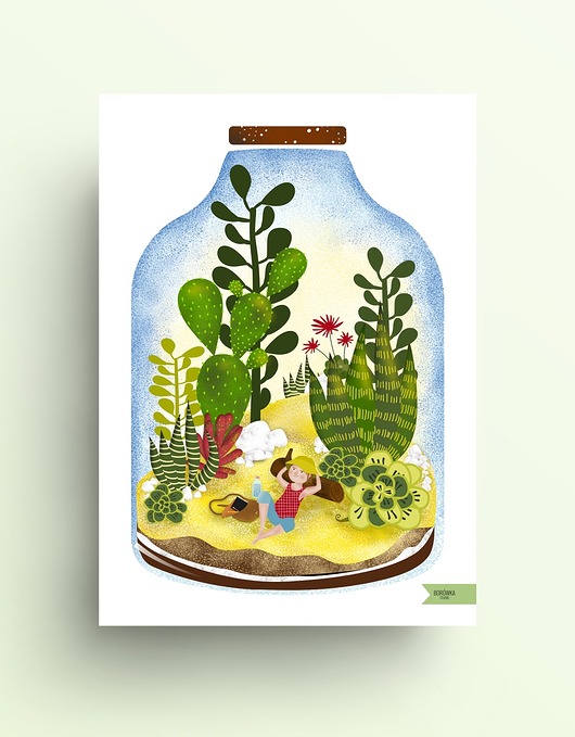 Ilustracja -  Magiczny słoik 3 Borówka Studio