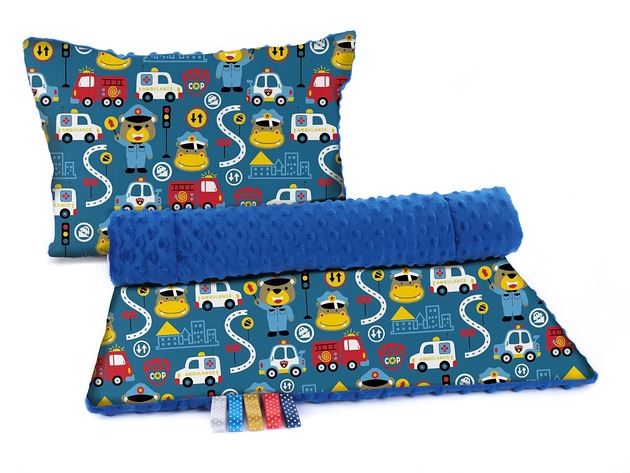 kocyki, kołderki, pościel dla dzieci Komplet Kocyk Minky 75x100cm z poduszką  n015