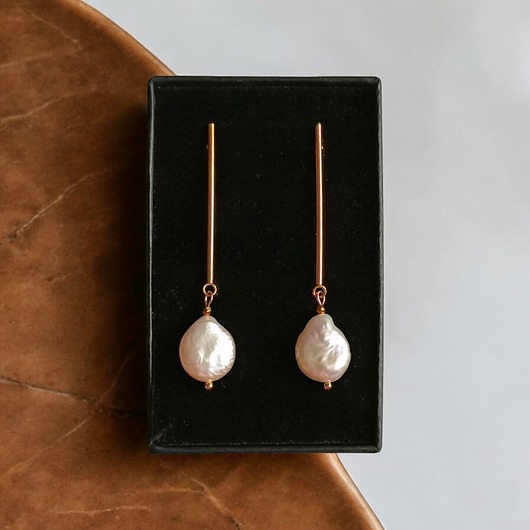 kolczyki z kamieniami Perły : długie kolczyki : wyjątkowy prezent PREMIUM