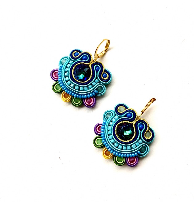 kolczyki soutache Sutaszowe kolczyki COLOURS