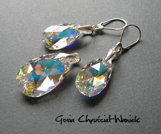 kryształ Swarovski - komplet Gosia Chruściel-Waniek