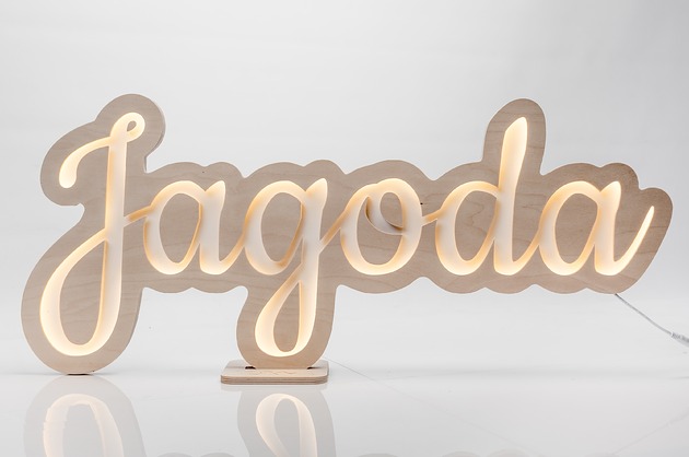 dekoracje świetlne Lampka nocna napis IMIĘ