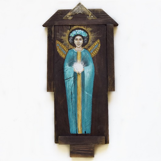 obrazy Anioł , obraz ręcznie malowany na drewnie