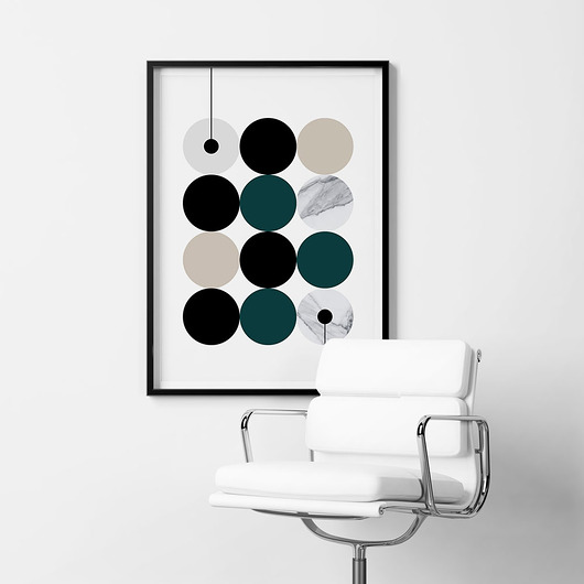 MARBLE 2 - grafika plakat geometryczny autorski PLAKATY GEOMETRYCZNE