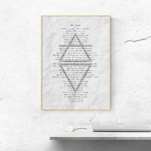 Plakat Lyrics - St. Jude Peszkowski Graphic