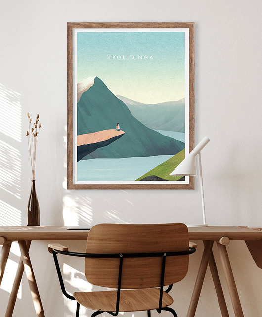 plakaty Język Trolla - Trolltunga - Norwegia  - plakat 50x70 cm
