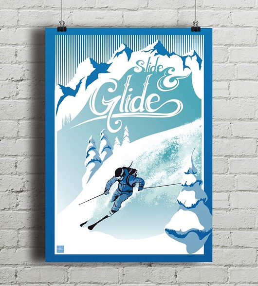 plakaty Slide & Glide - vintage plakat