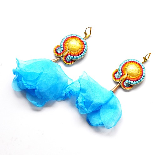 kolczyki soutache Sutaszowe kolczyki BLUE _ KOLEKCJA 2023