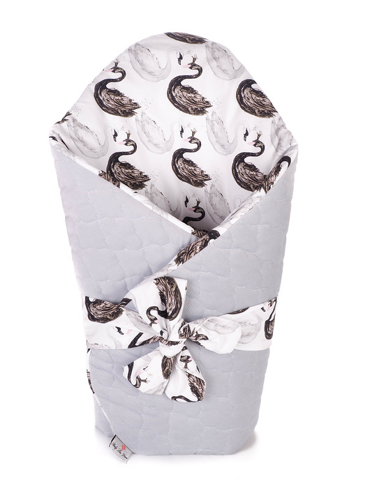 Rożek Becik Niemowlęcy - Dark Swan Grey Baby Love Decor