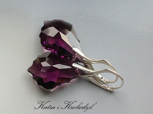 kryształ SWAROVSKI Baroque Amethyst Katia i krokodyl