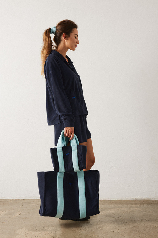 torby XXL Torba MARY navy aqua