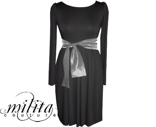 Bow Wow::Black Dress :: Sukienka + szarfa :36-38 milita nikonorov