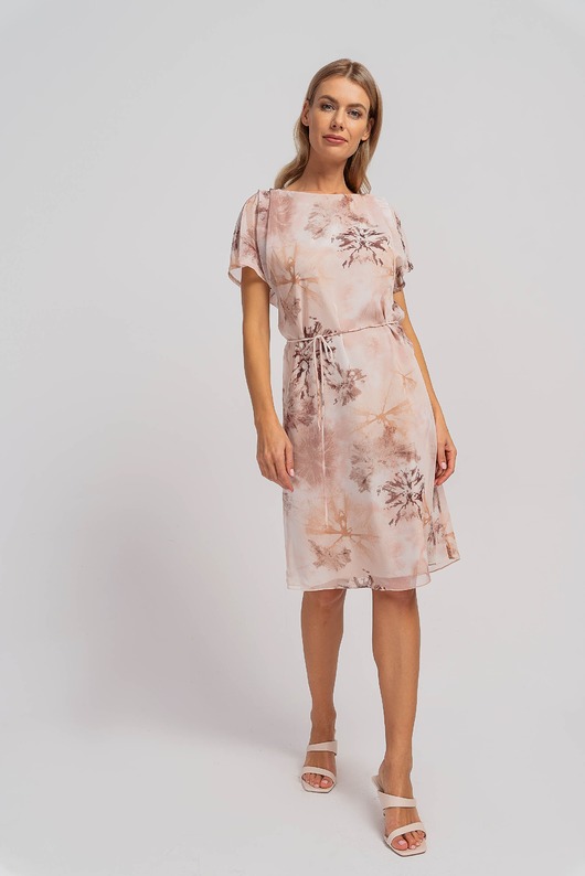 sukienki midi damskie BELLA - letnia sukienka we wzory